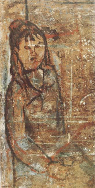 Amedeo Modigliani Femme assise tenant un verre (mk39) Germany oil painting art